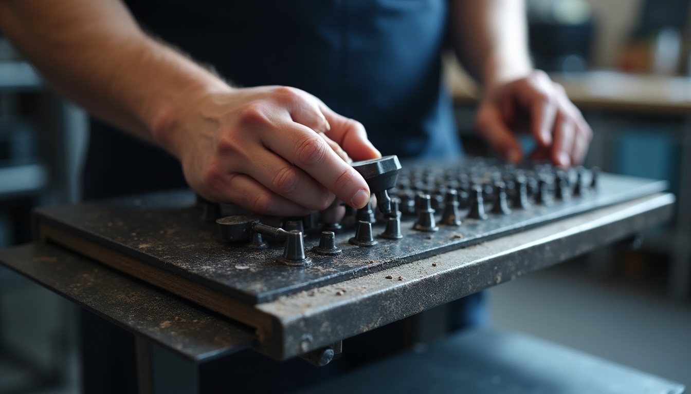 O mașină de debitat metale CNC în acțiune, tăind o placă metalică groasă cu precizie înaltă, cu scântei controlate.